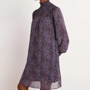NWT Boden Smocked Yoke Metallic Dress, size 8R (runs large so listing as a 10R)